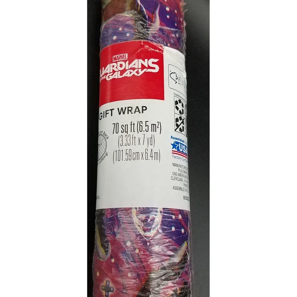 Vintage‎ Marvel Guardians of the Galaxy Gift Wrap USA Sealed 70sqft
